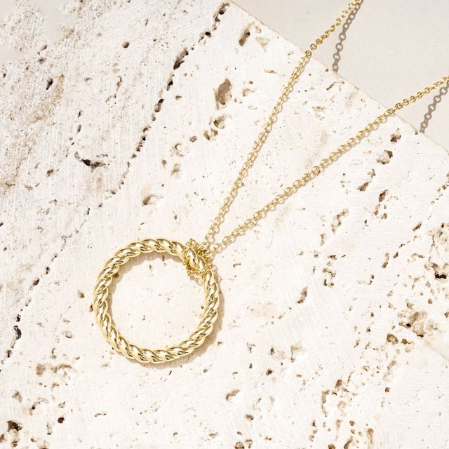 Golden Twist Circle Necklace från Makeup Mekka – bild 2
