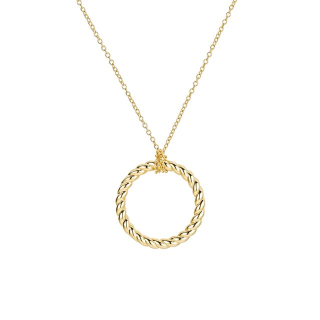 Golden Twist Circle Necklace från Makeup Mekka